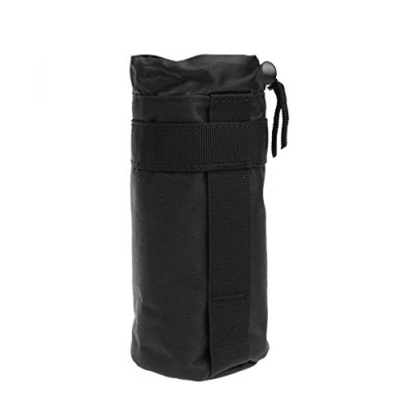 Generic Tactical Pouch 3 Molle Tactical Water Bottle Pouch Bag Military Backpack Accessories Drawstring Open Top Holding Umbrella Sports Bottle Holder Waterproof Pocket