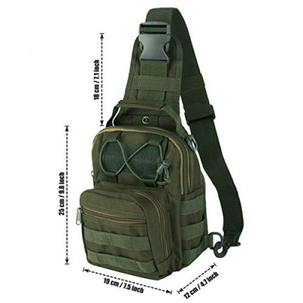 IronSeals Tactical Pouch 2 IronSeals EDC Molle Bag, Military Shoulder Sling Backpack Chest Pack Bag Tactical Sling Bag Pack