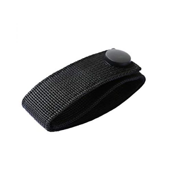 Aolamegs Tactical Pouch 2 Aolamegs (2 Pack Nylon Handcuff Strap Holder,Handcuff Case,Single Snap,Slide-On fits 2 1/4" in Belts,Black,