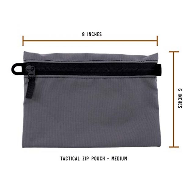Battle Board Tactical Pouch 3 Battle Board Tactical Zip Pouch - Wolf Grey Accessory Pouch