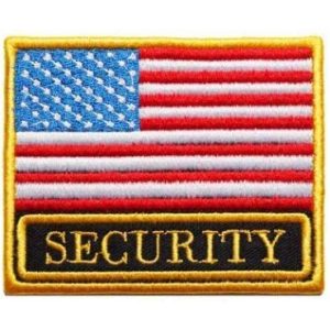 Tactical Embroidery Patch Airsoft Morale Patch 1 USA Flag & Security Embroidery Patch Military Tactical Morale Patch Badges Emblem Applique Hook Patches for Clothes Backpack Accessories