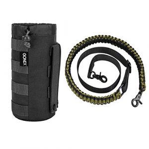 Gonex Tactical Pouch 1 Gonex MOLLE Water Bottle Pouch with Upgraded Rifle Gun Sling for Outdoor Activities