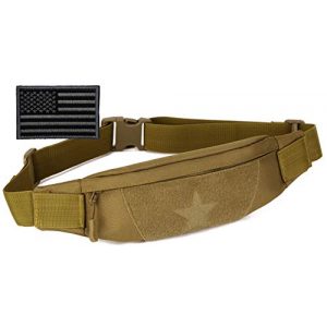 Protector Plus Tactical Pouch 1 Protector Plus Tactical Running Waist Pack Belt Military Fitness Fanny Bag Sling Hip Bumbag MOLLE Army Lumbar Gear Pocket (Patch Included)