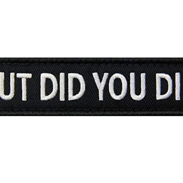 EmbTao Airsoft Morale Patch 2 But Did You Die Morale Tactical Patch Embroidered Applique Fastener Hook & Loop Emblem