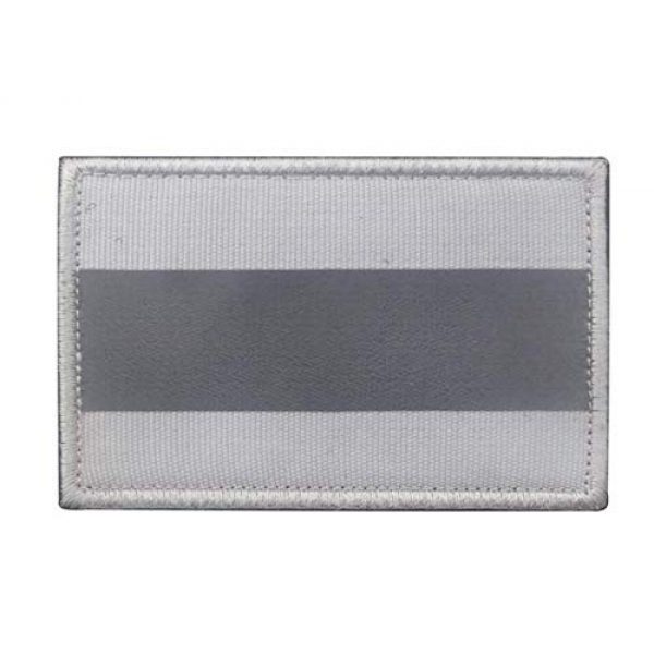 Tactical Embroidery Patch Airsoft Morale Patch 5 Reflective Russian Alfa FSB Safety Tactical Embroidery Patch Hook & Loop Morale Patch Military Patch for Clothing Accessory Backpack Armband (6pcs)