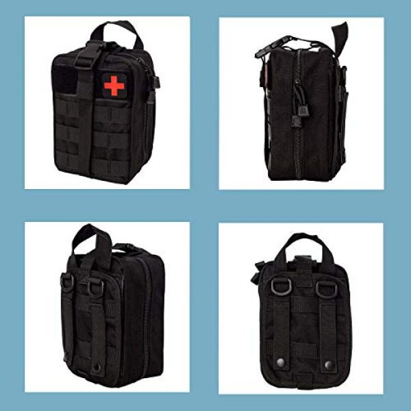 Krisvie Tactical Pouch 2 Krisvie 2Pack Tactical EMT Pouch 1000D Nylon Detachable Molle First Aid Bag for Outdoor