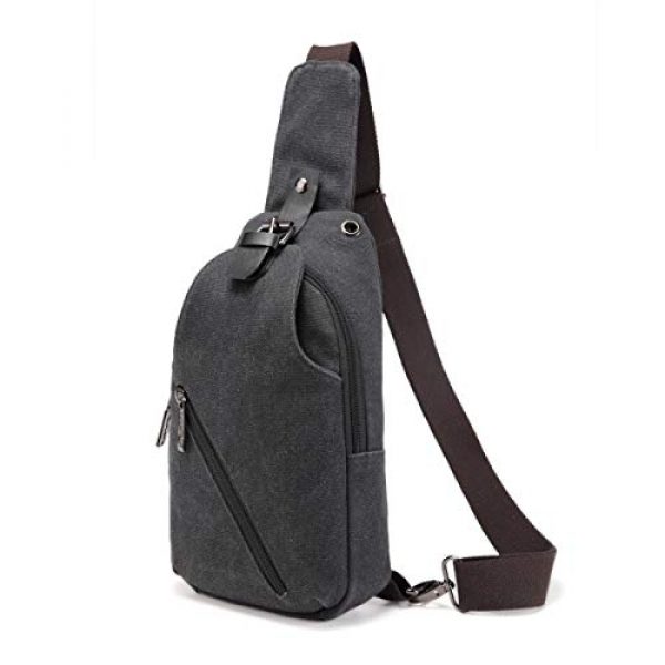 Abonnyc Tactical Pouch 1 Abonnyc Sling Bag, Sling Backpack Outdoor Hiking Travel Daypack Canvas Shoulder Chest Bag Rucksack Crossbody Pack for Men Women Girls Boys