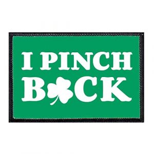 P PULLPATCH Airsoft Morale Patch 1 I Pinch Back - Green Morale Patch | Hook and Loop Attach for Hats, Jeans, Vest, Coat | 2x3 in | by Pull Patch