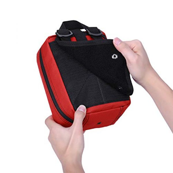Gonex Tactical Pouch 4 Gonex MOLLE Medical Pouch EMT First Aid Pouch Rip-Away IFAK Tactical Utility Pouch for Outdoor Activities Medical Supplies (Bag Only)