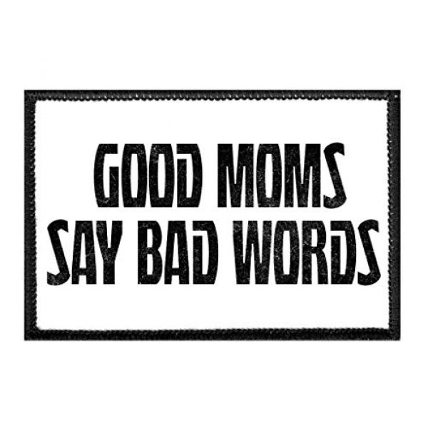P PULLPATCH Airsoft Morale Patch 1 Good Moms Say Bad Words | Hook and Loop Attach for Hats, Jeans, Vest, Coat | 2x3 in | by Pull Patch