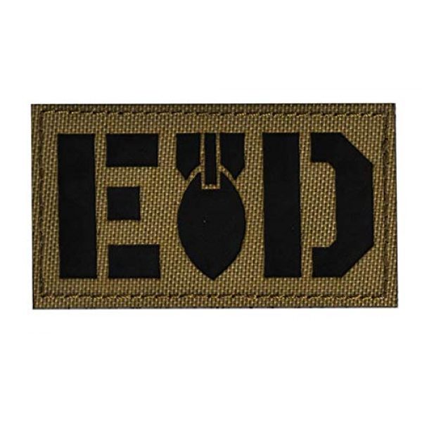 Embroidered Patch Airsoft Morale Patch 2 3pc EOD Infrared Reflective IR Special Forces 3D Tactical Patch Military Embroidered Morale Tags Badge Embroidered Patch DIY Applique Shoulder Patch Embroidery Gift Patch