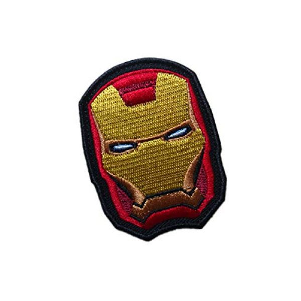 Embroidery Patch Airsoft Morale Patch 2 Marvel Avengers Iron Man Military Hook Tactics Morale Embroidered Patch
