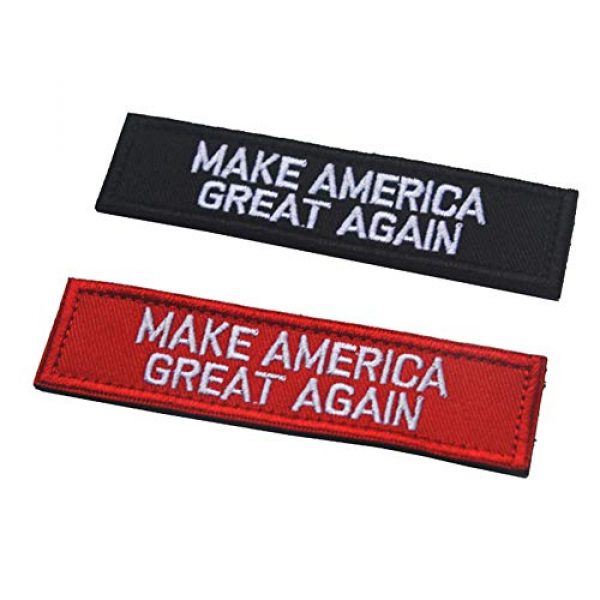 SOUTHYU Airsoft Morale Patch 2 SOUTHYU 2 Pieces Tactical Morale Patches - Trump Make America Great Again Embroidered Military Army Gear Emblem Badge, Fastener Hook and Loop Patch