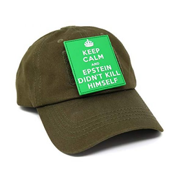 Stinking Patch Co. Airsoft Morale Patch 5 Keep Calm and Epstein Didn't Kill Himself PVC Rubber Tactical Patch | Funny Morale Patch