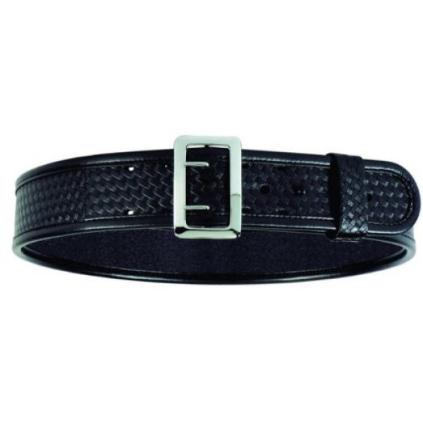 Bianchi AccuMold Tactical Pouch 1 Bianchi AccuMold Elite 7960 Sam Browne Belt - Basketweave/Nickel Buckle - 22211-26 Inches