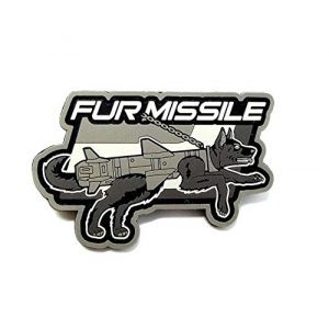 MilSpec Monkey Airsoft Morale Patch 1 Mil-Spec Monkey Fur Missile PVC Morale Patch (Urban/SWAT/BLACK)