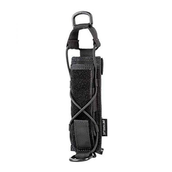OneTigris Tactical Pouch 6 OneTigris MOLLE Admin Pouch (Multicam Black) & Tactical Flashlight Holster (Black)