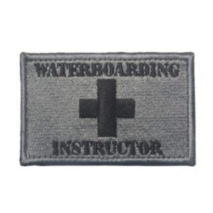 Tactical Embroidery Patch Airsoft Morale Patch 1 Waterboarding Instructor Tactical Embroidery Patch Hook & Loop Morale Patch Military Patch for Clothing Accessory Backpack Armband