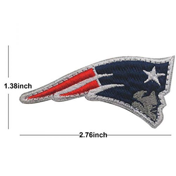 ODSP Airsoft Morale Patch 7 Football Team Logo Patches Embroidered Military Morale Tactical Patch with Hook and Loop Fasteners Backing Emblem Badges 2.76" x 1.38" 2PCS