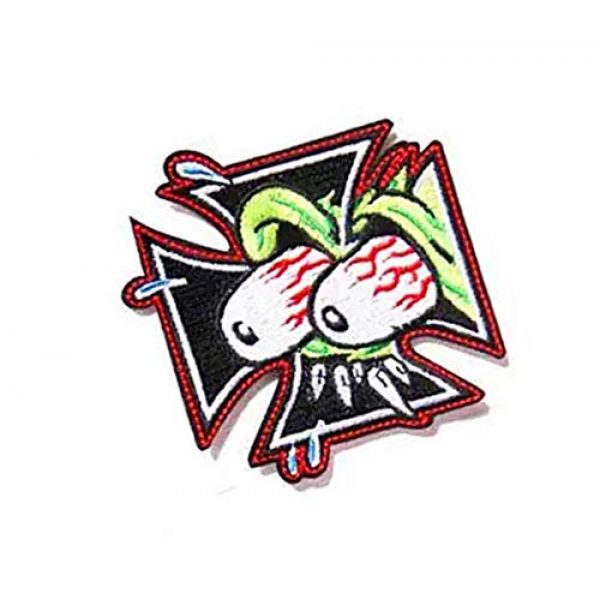 Embroidery Patch Airsoft Morale Patch 2 The Rat Fink Ed Roth Military Hook Loop Tactics Morale Embroidered Patch