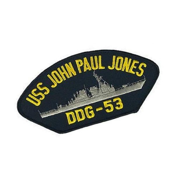Embroidery Patch Airsoft Morale Patch 2 USS John Paul Jones DDG-53 Military Hook Loop Tactics Morale Embroidered Patch