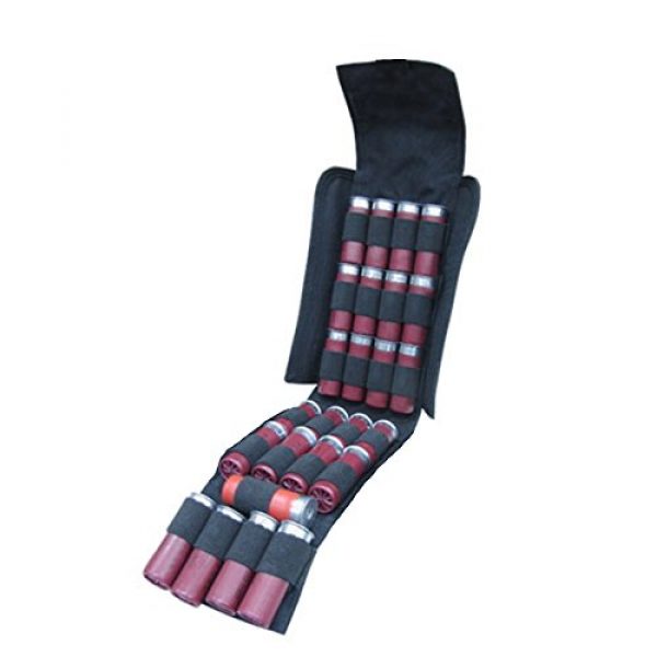 Explorer Tactical Pouch 1 Explorer 25 Shotgun Shell Carrier Pouch, Black, 10 x 3 x 5-Inch
