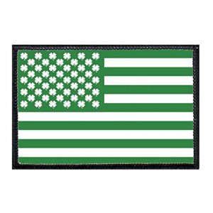P PULLPATCH Airsoft Morale Patch 1 Shamrock Flag Morale Patch | Hook and Loop Attach for Hats, Jeans, Vest, Coat | 2x3 in | by Pull Patch
