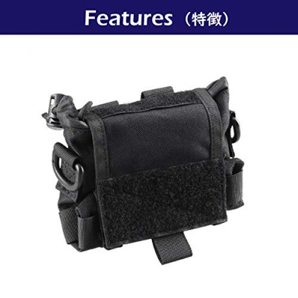 Azarxis Tactical Pouch 6 Azarxis Tactical Military MOLLE Water Bottle Pouch, Drawstring Open Top & Mesh Bottom Travel Water Bottle Bag Tactical Hydration Carrier