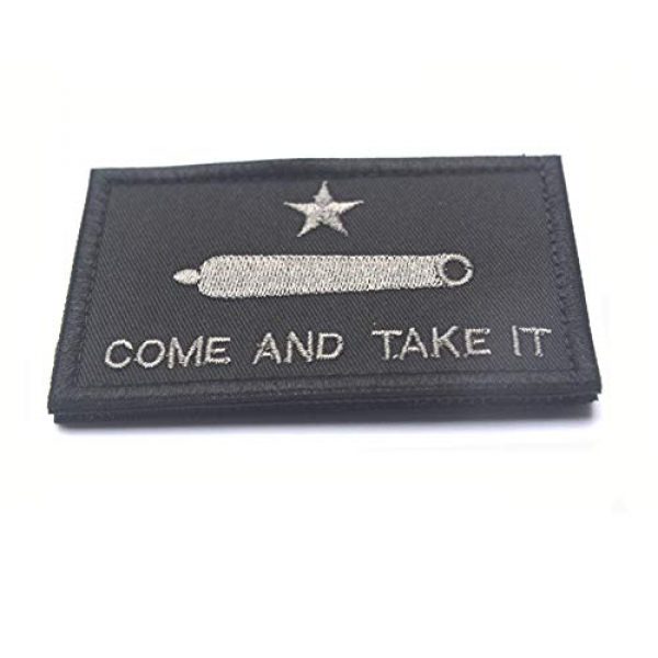 SOUTHYU Airsoft Morale Patch 5 SOUTHYU 2 Pack Come and TAKE IT Tactical Morale Patches Embroidered Texas Revolution Flag Hook & Loop Patch Military Emblem Badg