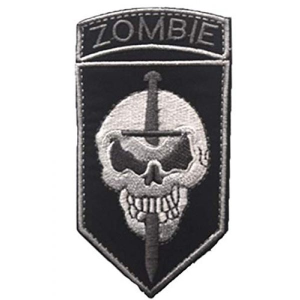 Tactical Embroidery Patch Airsoft Morale Patch 1 Zombie Hunter Outbreak Response Team Tactical Embroidery Patch Hook & Loop Morale Patch Military Patch for Clothing Accessory Backpack Armband
