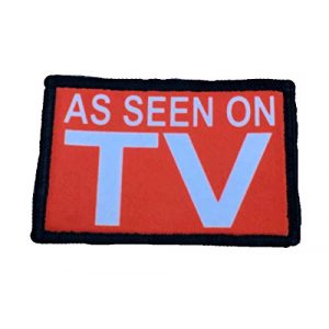 RedheadedTshirts Airsoft Morale Patch 1 As Seen on TV Morale Patch Funny Biker Tactical Military 2x3" Hook and Loop