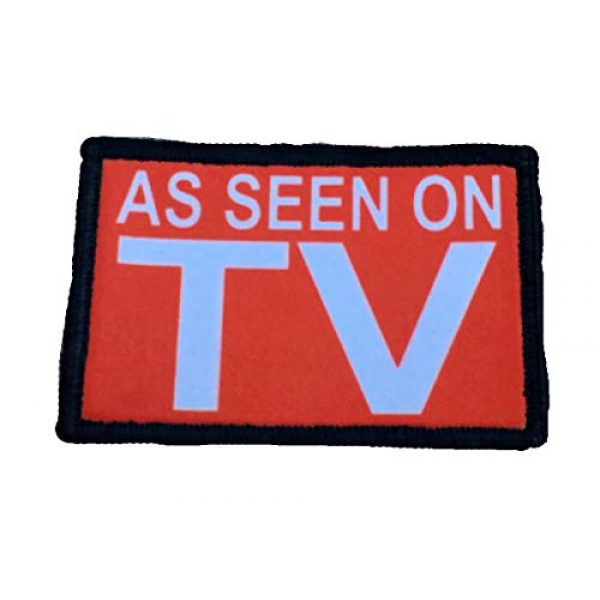 RedheadedTshirts Airsoft Morale Patch 1 As Seen on TV Morale Patch Funny Biker Tactical Military 2x3" Hook and Loop