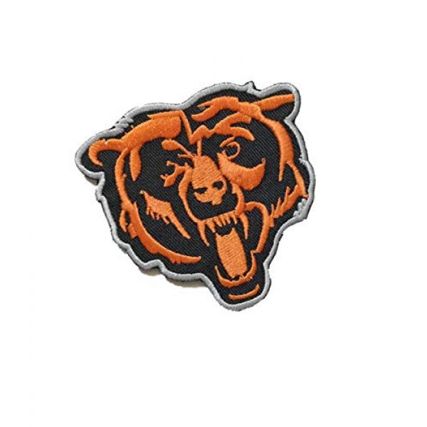 Embroidery Patch Airsoft Morale Patch 2 Chicago Football Applique Military Hook Tactics Morale Embroidered Patch