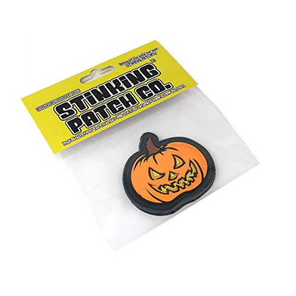 Stinking Patch Co. Airsoft Morale Patch 7 Jack o' Lantern Pumpkin Tactical Patch | Halloween Morale Patch