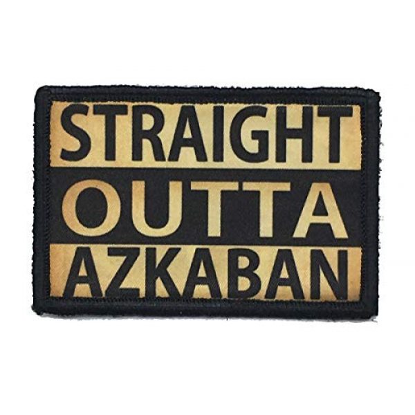RedheadedTshirts Airsoft Morale Patch 1 Harry Potter Straight Outta Azkaban Morale Patch 2x3" Hook and Loop Made in The USA