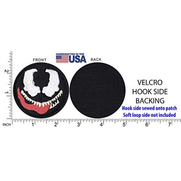 Tactical Patch Works Airsoft Morale Patch 5 Venom Cartoon Simple Head Patch