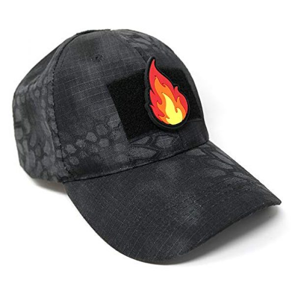 Stinking Patch Co. Airsoft Morale Patch 6 Flame Lick - Fire | PVC Rubber Tactical Morale Patch