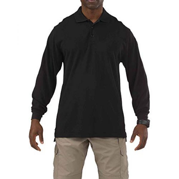5.11 Tactical Shirt 1 5.11 Men's Tactical Long Sleeve Tall Professional Polo Shirt, Style 42056T
