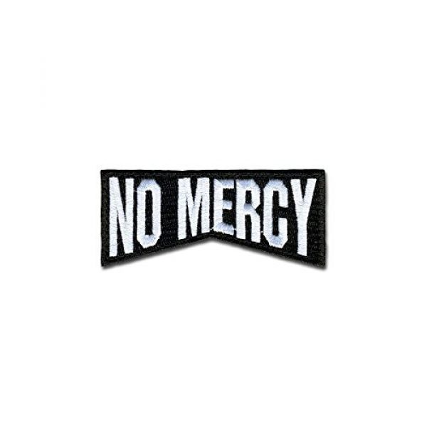 BASTION Airsoft Morale Patch 1 BASTION Morale Patches (No Mercy, BNW) | 3D Embroidered Patches with Hook & Loop Fastener Backing | Well-Made Clean Stitching | Military Patches Ideal for Tactical Bag, Hats & Vest