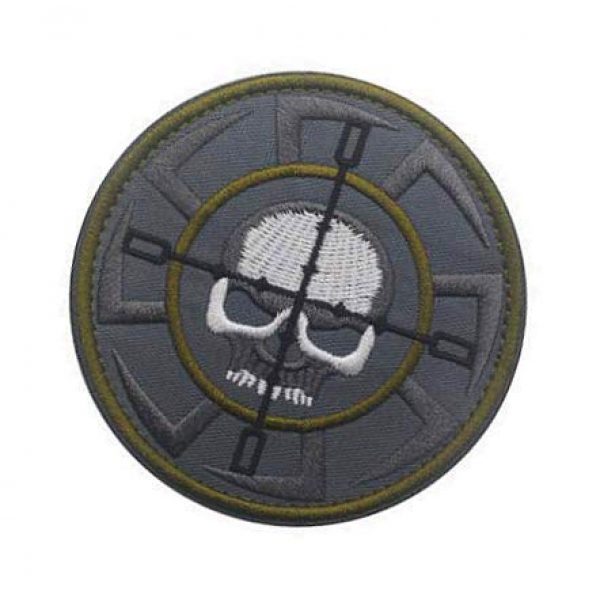 Embroidery Patch Airsoft Morale Patch 3 Russia FSB, ALFA Team Kolovrat Skull Military Hook Loop Tactics Morale Embroidered Patch