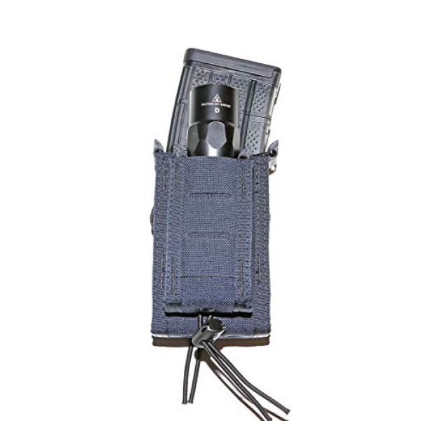 High Speed Gear Tactical Pouch 1 High Speed Gear Duty Double Decker Taco Pouch U-Mount - Holds 1 Rifle / 1 Pistol Magazines with Hidden Shock Cord