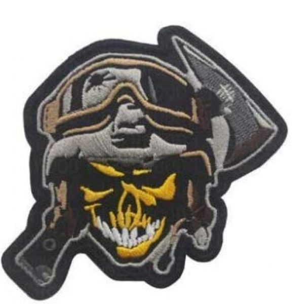 Tactical Embroidery Patch Airsoft Morale Patch 1 Australian Digger Slouch Skull Australia Embroidery Patch Military Tactical Morale Patch Badges Emblem Applique Hook Patches for Clothes Backpack Accessories