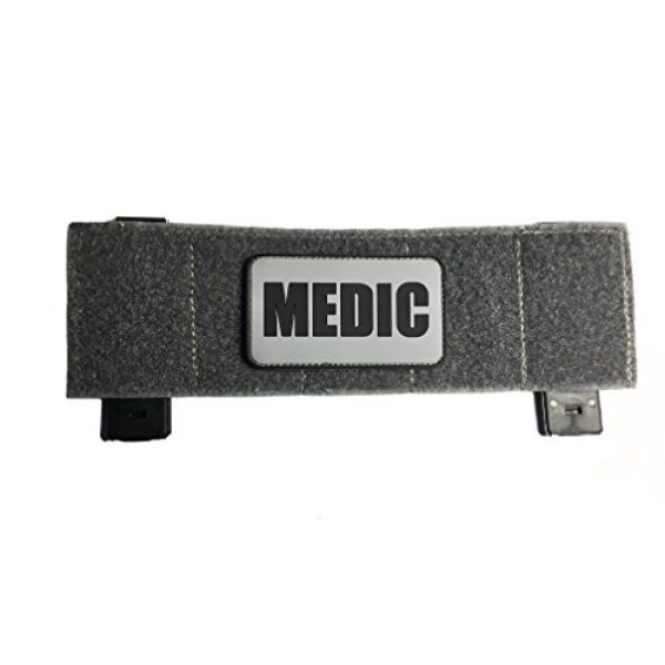 Empire Tactical USA Airsoft Morale Patch 3 10.5x3" Tactical Military (Hook/Loop) Modular Badge Morale Patch Panel Wolf Grey