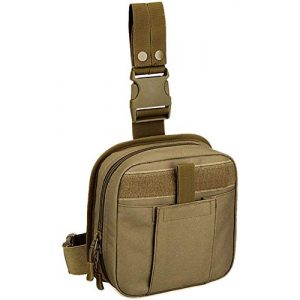 ACOMOO Tactical Pouch 1 ACOMOO Multifunctional Drop Leg Waist Bag - Tactical Thigh Brown Size No Size