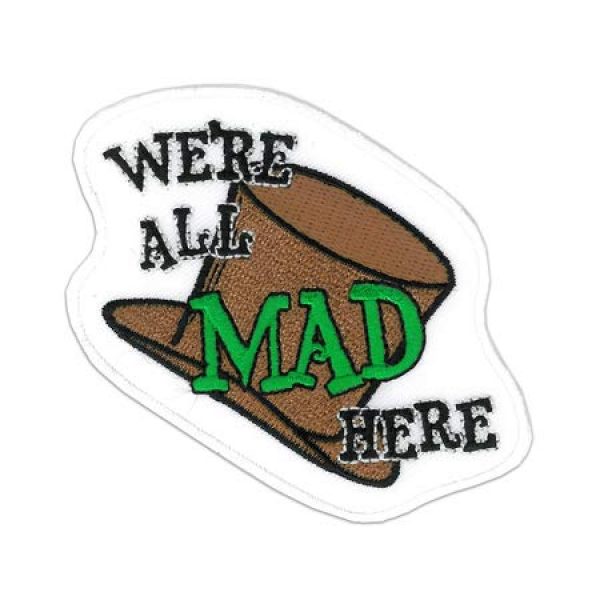 Original Famous Patches & Appliques Airsoft Morale Patch 1 We're All MAD - Orginal Artwork Embroidered Iron On Patch - 3" x 3.25"