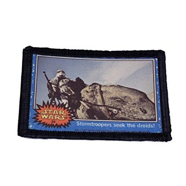 RedheadedTshirts Airsoft Morale Patch 1 Star Wars Stormtrooper Trading Card Morale Patch. 2x3" Hook and Loop Patch. Made in The USA