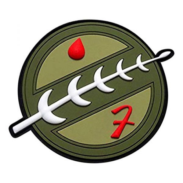 Miltacusa Airsoft Morale Patch 1 Miltacusa Boba Fett Crest Mandalorian Bounty Hunter Patch(3D-PVC Rubber)