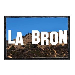 P PULLPATCH Airsoft Morale Patch 1 LA BRON Morale Patch | Hook and Loop Attach for Hats, Jeans, Vest, Coat | 2x3 in | by Pull Patch