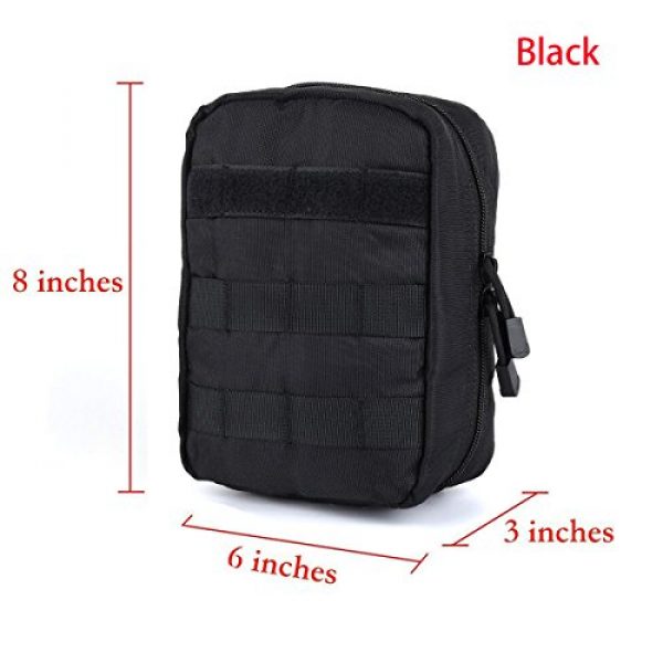 AOCKS Tactical Pouch 2 AOCKS Tactical MOLLE EMT Medical First Aid IFAK Blowout Utility Pouch Belt Waist Bag with Cell Phone Holster Holder