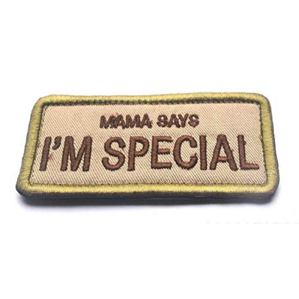 Tactical Embroidery Patch Airsoft Morale Patch 2 2pcs Mama says I'm Special Embroidery Patch Military Tactical Morale Patch Badges Emblem Applique Hook Patches for Clothes Backpack Accessories